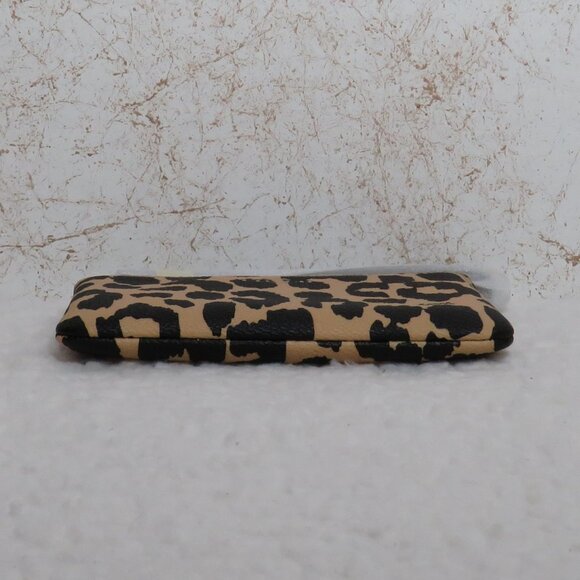 Coach Corner Zip Wristlet in Leopard Print (Multi-color) - Picture 5 of 6
